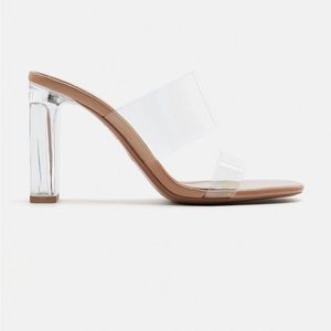 Zara Transparent Heeled Sandals